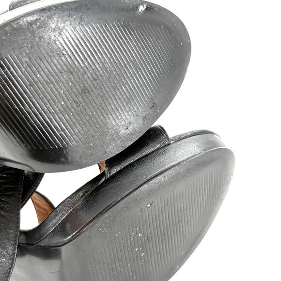 Nine West Make Waves Platform Heels 10 Leather Sandals Glam Resort Cruise - Picture 7 of 7